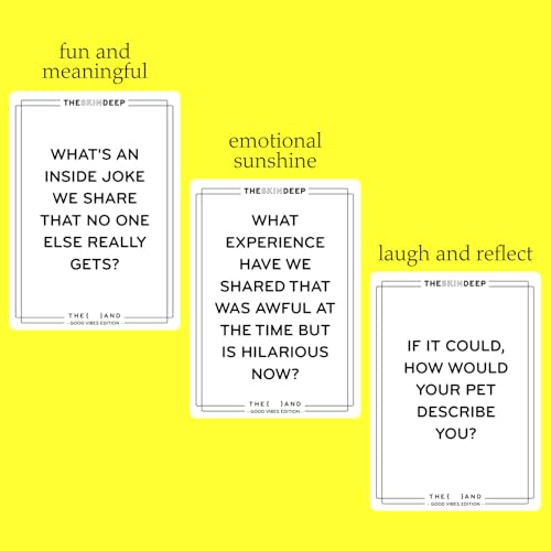 Self Love and Good Vibes Bundle - 398 Relationship and Self Reflection Cards to Improve Self Awareness While Vibing in Good Conversation by The Skin Deep