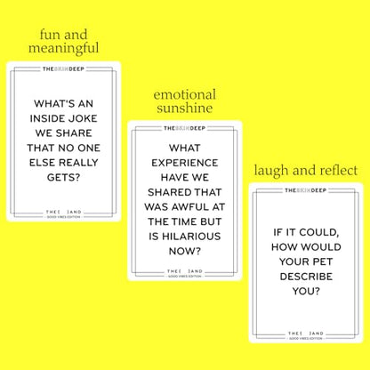 Self Love and Good Vibes Bundle - 398 Relationship and Self Reflection Cards to Improve Self Awareness While Vibing in Good Conversation by The Skin Deep