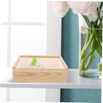 Acrylic Storage Box Sliding Lid Multi-functional Organizer for Jewelry and Trinkets Sturdy Acrylic Lid Suitable for Home and Office Use