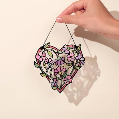Lovepop Love Suncatcher Card for Her and Him - 3D Greeting Cards for Boys, Girls, Men, Women - Love Grows - 5" x 7" Heart Card - Blank Note Card & Envelope Included - color: Love Grows Heart Suncatcher Card
