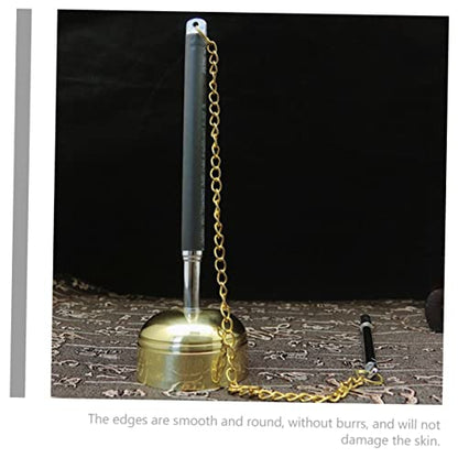 Adjustable Copper Bell Yin Qing Chime Meditation Sound Instrument for Buddhist Prayer and Temple Use Delicate Handbell for Spiritual Practices