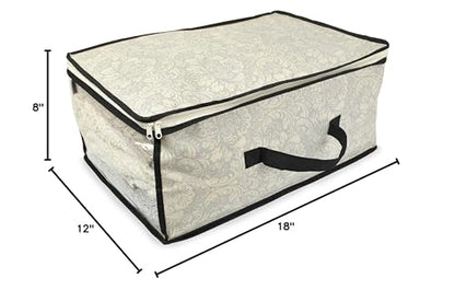 DII Breathable Closet Soft Storage Bag, Damask, Sweater Size - color: Damask, style: Sweater Size