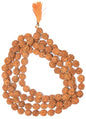 IS4A Nepali 5 Mukhi Rudraksha Mala (108+1 Beads) with Authentication Certificate | Natural Brown Round Beads | Japa & Wearing Mala | 9.6 mm Approx, 55g | Spiritual Meditation Necklace