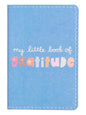 Little Book of Gratitude Guided Journal, 3x4.5 inches, 100 Pages, Vegan Leather Cover, Blue