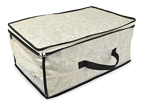DII Breathable Closet Soft Storage Bag, Damask, Sweater Size - color: Damask, style: Sweater Size