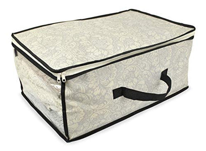 DII Breathable Closet Soft Storage Bag, Damask, Sweater Size - color: Damask, style: Sweater Size
