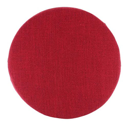 6cm Portable Round Yoga Meditation Cushion - Weight Breathable Linen, Perfect for Home and Outdoor Exercise - Red