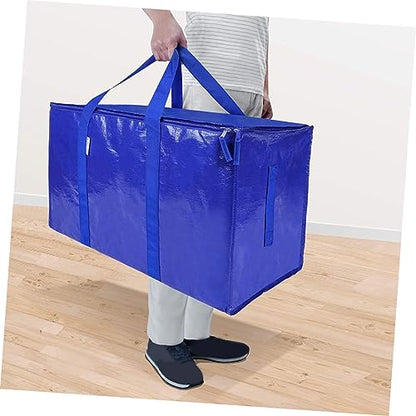 Mobestech Large Capacity Storage Bag for Bedding Organizer Pouch Multi Purpose Travel and Gym Tote for Clothes and Quilts