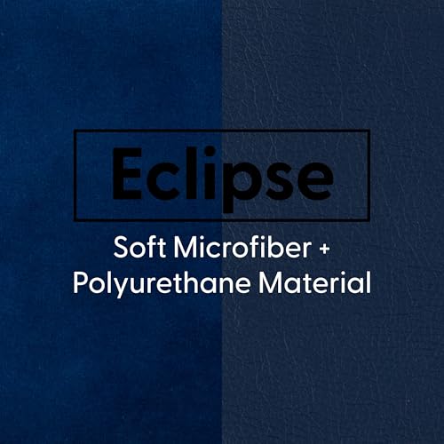 FDP Overstuffed 16 inch Round Velvety and Vinyl Floor Cushions with Handles Flexible Seating for Home, Lounge, Yoga Studio, Deluxe Foam (2-Piece) - Eclipse - color: Eclipse