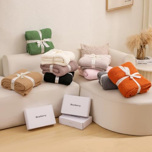 bearberry Super Soft Fluffy Throw Blanket Lightweight Cozy Warm Throw Blankets for Couch Bed Sofa All Season (Camel, 50”x60”) - color: Camel, size: Throw(50″x60″)