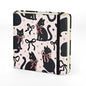 Mifuner 4.8x4.8in 80gsm Mini Notebooks Art Blank Pages Sketchbooks Travel Journal Pocket Hardcover Paint Writing Notebook Blank Diary Memo Planner Sketchbook Fabric Cover.Black Cat - color: Cloth-Black Cat