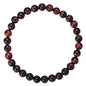 BRCbeads Gemstone Bracelets Natural Gemstone Birthstone Handmade Healing Power Crystal Beads Elastic Stretch 7.5 Inch Gift Box Unisex - color: Red Tiger Eye