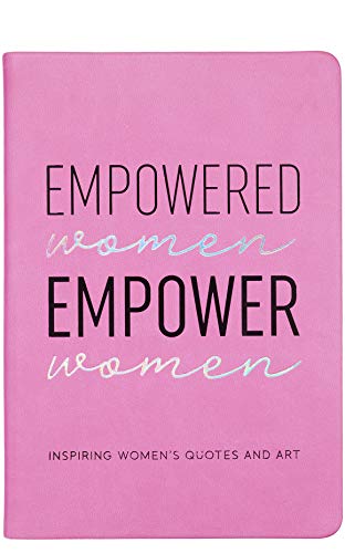 Eccolo Notebook Journal for Women, Writing Journal, Guided Journal with Empowering Quotes and Art by Women, Flexi Cover, Lay Flat Design, Lined Journal, 256 Pages (Pink, 6x8 inches)