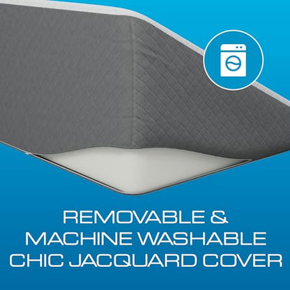 Kolbs Bed Wedge Pillow for Sleep Apnea, FSA Eligible Acid Reflux, and Back Pain Relief, with Chic Jacquard Cover - Headboard Wedges for Sleeping (Extra Wide 12" Height) - size: Extra Wide 12" Height