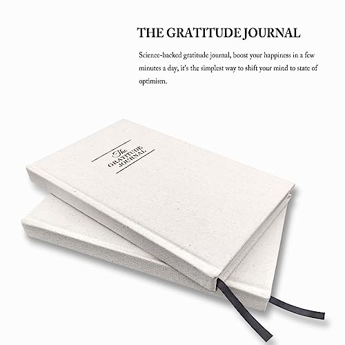 The Gratitude Journal for More Happiness, Optimism, Affirmation & Reflection - An Effective Manifestation Guide Journal, Undated Daily Journals for Women & Men (Beige) - color: Beige