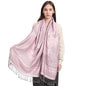 Ciormis Two Tone Silky Paisley Pashmina Shawl Scarf,Soft Women's Rave Jacquard Pashminas Wrap Scarves - color: B2#. Pink Paisley