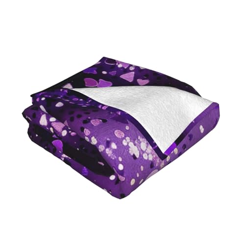 Women's Glitter Prints Throw Blanket (320g Flannel) Anti-Pilling Warm Fuzzy Blankets for Bed Sofa Couch Travel 40x30 Inch - color: Women's Glitter, size: 40x30 Inch