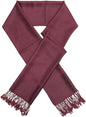 Pashmina Shawl Wrap for Women Soft Lightweight Multi-Purpose Scarf for Weddings, Parties & Casual Wear - color: Dark Burgundy-pl1885