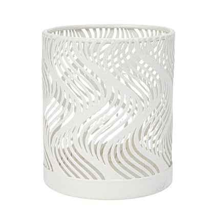 Bloomingville Yoga Figure and Glass Votive Candle Holder Set, Multicolor, Set of 7