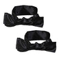 2Pcs Satin Eye Mask Sleep Mask, 157cm/62inch Adjustable Blindfold Soft Satin Eye Covers Gifts for Women for Travel, Nap, Meditation,157cm/62inch(Black) - color: Black