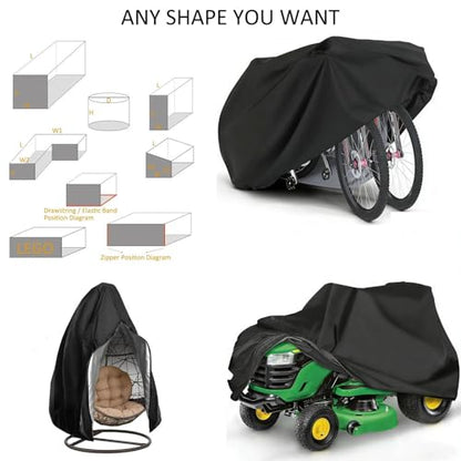 Customized Dust Cover, Waterproof Made-to-Measure Covers for Furniture & Equipment with Personalized Logo & Text, Optional Color / Material / Zipper / Drawstring