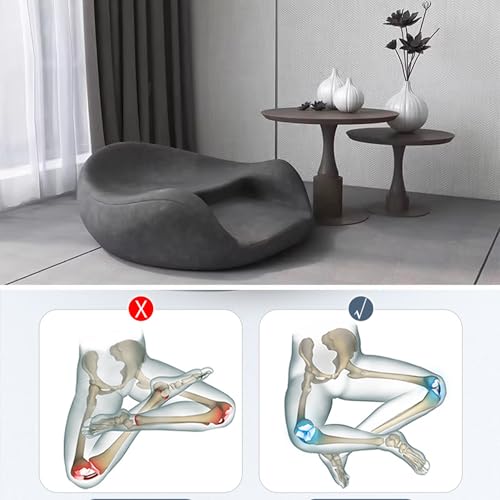 Meditation Cushion, Yoga Practice, Sitting Meditation, Meditation, Worship Cushion, Memory Foam, Sitting for Long Time Without Collapsing, Lazy Cushion, Ergonomic Design, Gray