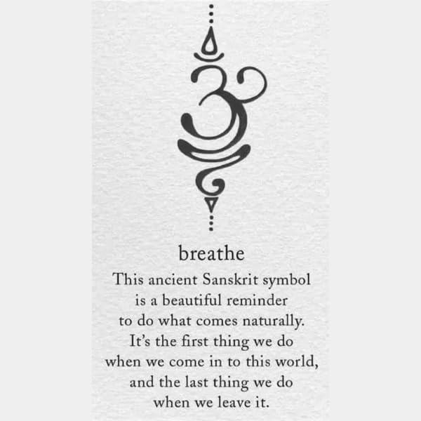 Yoga necklace | om chakra breathe pendant, namaste kundalini om symbol gifts, energy mantra reiki necklaces, spiritual charm for meditation