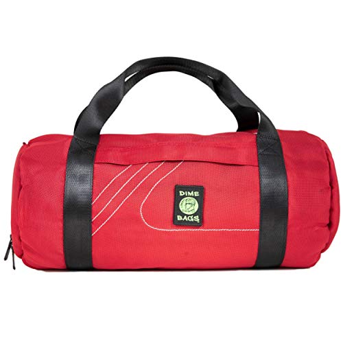 Dime Bags Padded Duffle Tube, Water-Resistant Nylon Gear Bag with Heavy Padding for Glass, Electronics, Travel & Storage, With Exterior/Interior Pockets & Durable Handles (Crimson, 17 Inch) - color: Crimson, size: 17 Inch