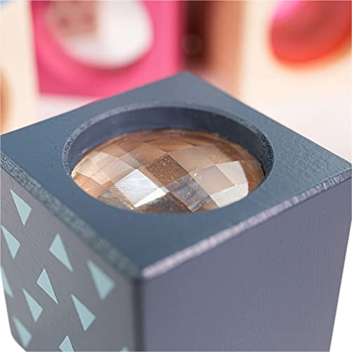 Bigjigs Toys FSC® Certified Sensory Blocks, Wooden Sensory Toys for 1 2 3 Year Olds
