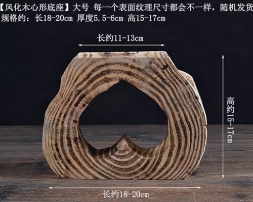 20cm Creative Wood Carving Buddha Statue Base Solid Wood Living Room Decoration Zen Decoration