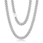 Chain for Men Stainless Steel Cuban Link Chain Necklace Silver Toned Mens Necklaces 18, 20, 22, 24, 26 Inch - size: 26 Inches, style: 10mm width-stainless steel