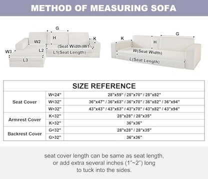 vctops Boho Cotton Quilted Couch Cover Soft Embroidered Sofa Cover Non-Slip Dog Bed Cover Scalloped Sofa Slipcover Washable Furniture Protector Cover (Light Grey,28"x70") - color: Light Grey, size: 1pc/28"x70"/Rectangular