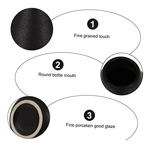 Garneck 2pcs Meditation Zen Ceramics Vase Minimalist Flower Vase for Home Decor Elegant Desktop Accent Water for Zen Rooms Tearooms