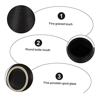 Garneck 2pcs Meditation Zen Ceramics Vase Minimalist Flower Vase for Home Decor Elegant Desktop Accent Water for Zen Rooms Tearooms