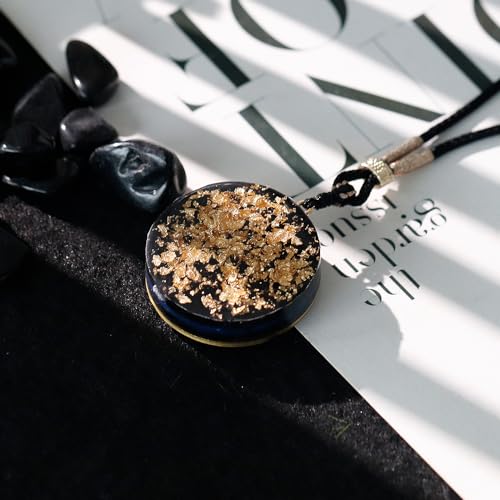 Day Day Up Orgonite Necklace - Sri Yantra Rotatable Pendant For Anti Stress Anxiety & Meditation - Malachite And Tiger Stone For Spiritual Healing & Positive Energy - color: Style 5