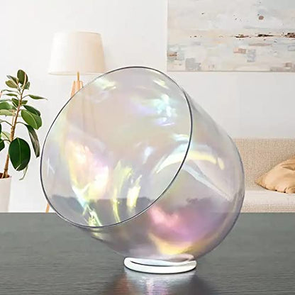 Crystal Singing Bowl Set, 432Hz,with Free Mallet & O-Ring, Frosted Quartz Sound Bowl for Yoga Meditation & Healing,8" F - size: 8"F