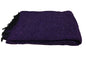 Open Road Goods Solid Color Mexican Yoga Blanket – Large Handwoven Throw for Yoga, Beach, Camping or Home – Soft and Durable Cotton Blend - color: Purple Blanket