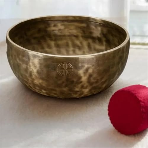 Singing Bowls Set Professional Original Bowls Full Moon Handmade Buddha Sound Bowl Healing Instrument Meditation Accessories，12CM