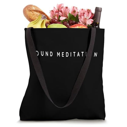 Sound Meditator / Sound Meditation Beginner Modern Font Tote Bag