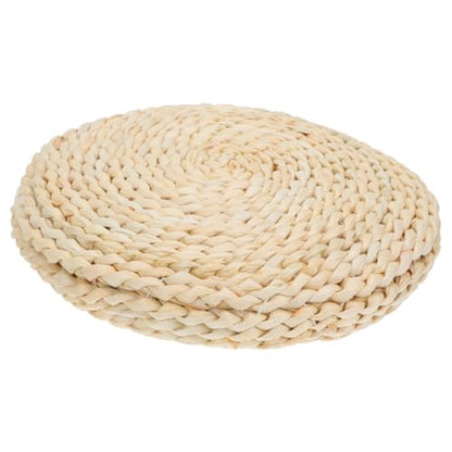 IMIKEYA Thick Straw Woven Meditation Cushion Handmade Yoga Mat for Comfortable Sitting Sturdy Tatami Floor Pad for Meditation and Relaxation
