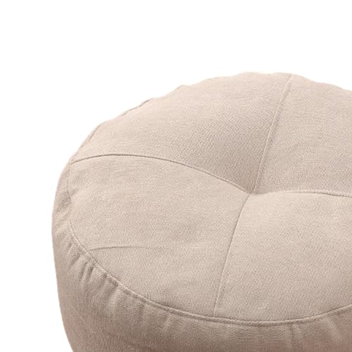 15.7 inch Round Floor Pillow Large Thick Pillows Seating Cushion Meditation Floor Pillow for Adults Office Living Room, White