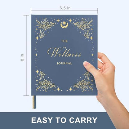 &And Per Se Wellness Journal, Self Care & Daily Journal for Women, Mental Health Planner with Habit Tracker, Diet & Goals, Undated, Gift-Ready (Stardust Blue) - color: H-Stardust Blue