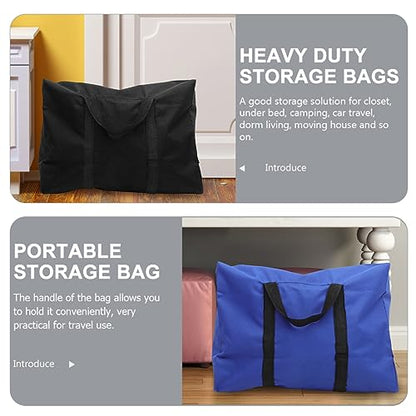 Healeved 2pcs Heavy Duty Oxford Cloth Storage Bags for Moving and Quilts Capacity Household Organizer for Comforters Clothes and Sundries
