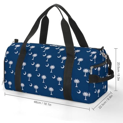 South Carolina Flag Art Large Capacity Portable Fitness Bag, Easy to Carry - color: South Carolina Flag art