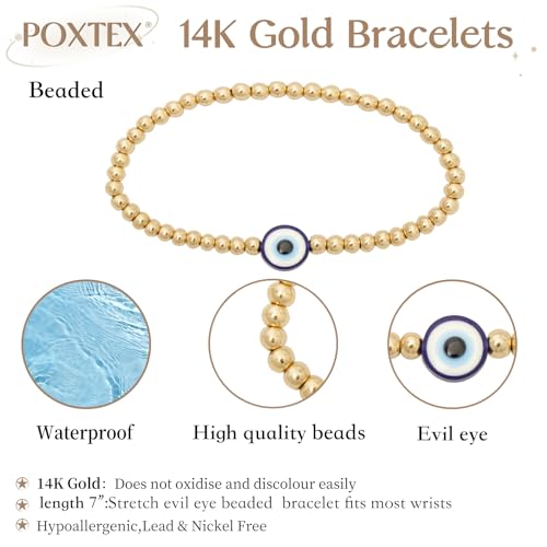 3mm Diamond Classic Tennis Bracelet for Women Dainty, Gold Jesus Cross Bracelets Trendy, 14K Gold Plated Heart/Evil Eye/Pearl/Starfish & Seashell Charm Bracelets for Women Bulk - style: EvilEye-Gold