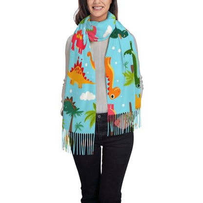 Supdreamc Cashmere Feel Scarf Soft Women Warm Cozy Scarves Multiple Colors - color: Picture (140)