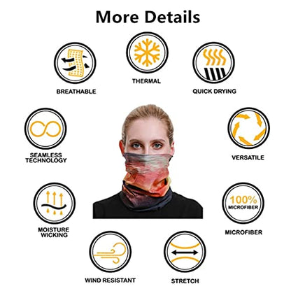 Headband Neck Gaiter Head Wrap Headwear Face Mask Magic Scarf Bandana for Men and Women - color: 6pc.blue Series.2