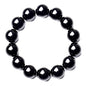 Single-pack of pure gemstone bracelets… - color: 12MM Black Tourmaline