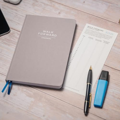 The Walk Forward Journal – (Gray) A 60-Day Daily Journal for Spiritual, Emotional, and Personal Growth – Reflection, Mindfulness & Inspiration – Daily Affirmations and Goal-Setting – Undated Life Planner for Women & Men - color: Gray