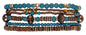 SPUNKYsoul Beaded Stretch Bracelet Set – Multi-Piece Stackable Fashion Bracelet Collection, Elastic Fit, Minimalist Boho Jewelry for Everyday Wear - style: Brown Teal